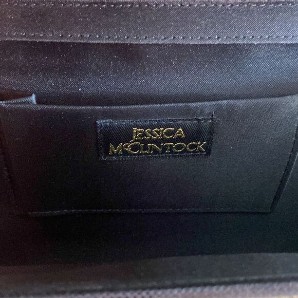 Jessica McClintock Studded Rhinestone Evening After 5 clutch purse - Picture 4 of 9